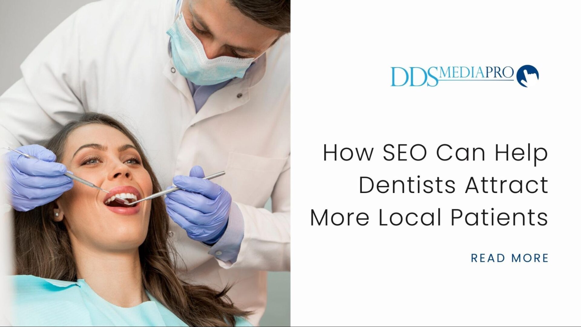 image2 Dental checkup with the business logo, blog title, and read more option.